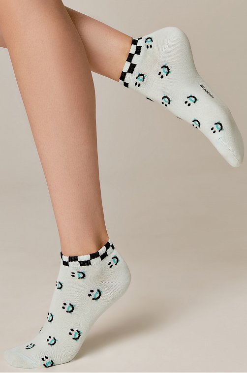 Укороченные женские носки из хлопка Conte Elegant