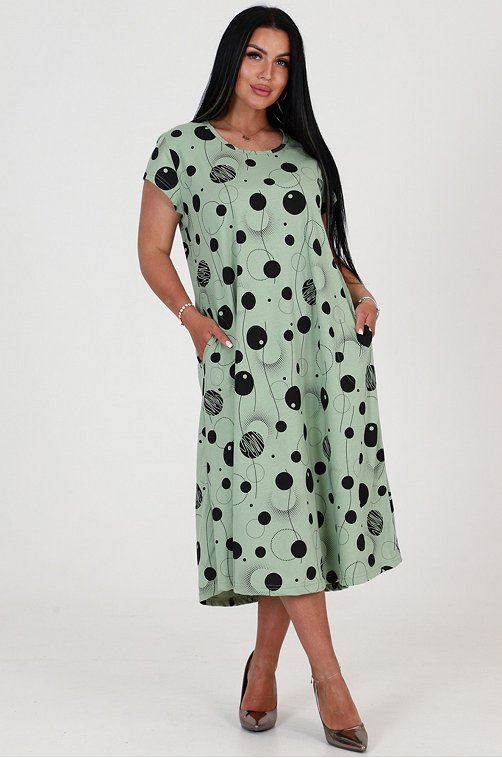Женское летнее платье больших размеров А-Дина Текс