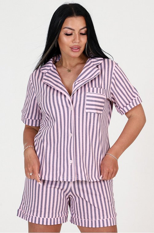 Женская хлопковая пижама с шортами А-Дина Текс