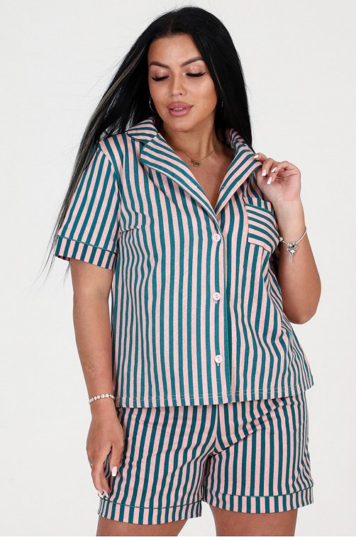 Женская хлопковая пижама с шортами А-Дина Текс