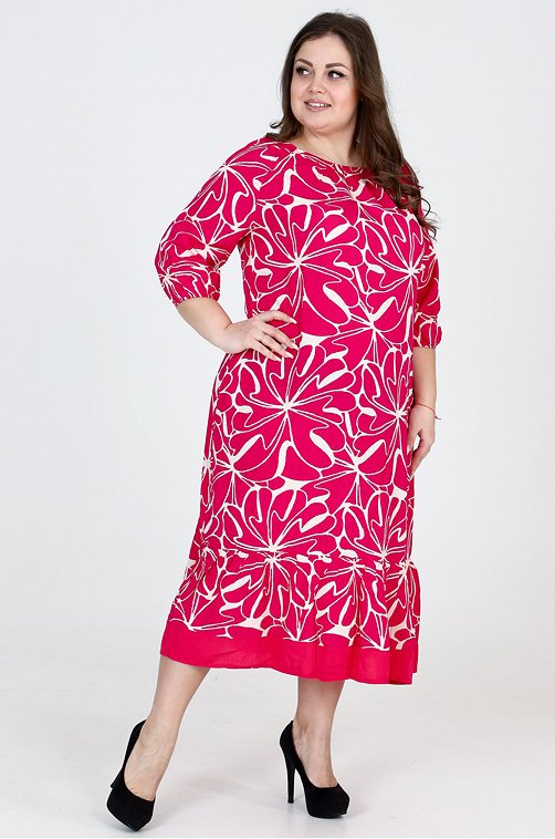 Женское платье больших размеров А-Дина Текс