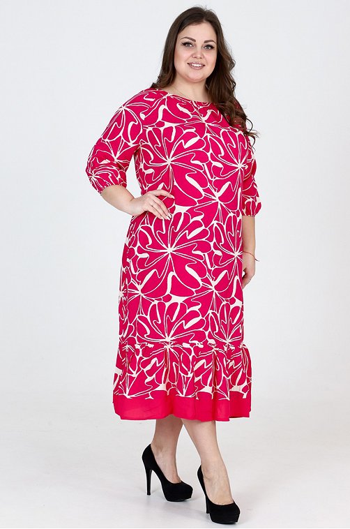 Женское платье больших размеров А-Дина Текс