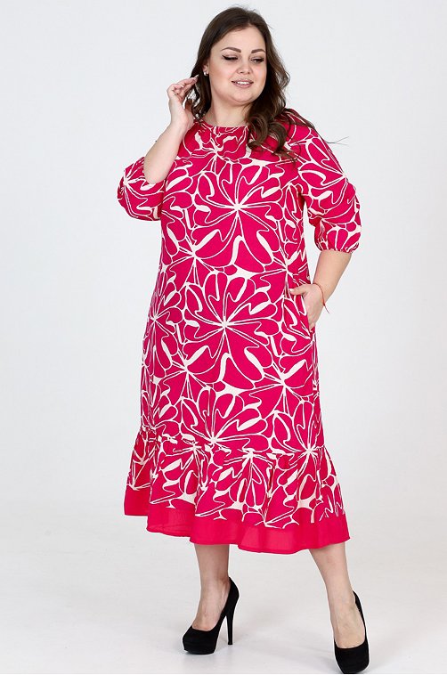 Женское платье больших размеров А-Дина Текс
