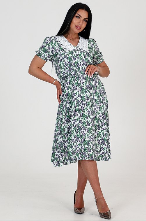 Женское летнее хлопковое платье из штапеля А-Дина Текс