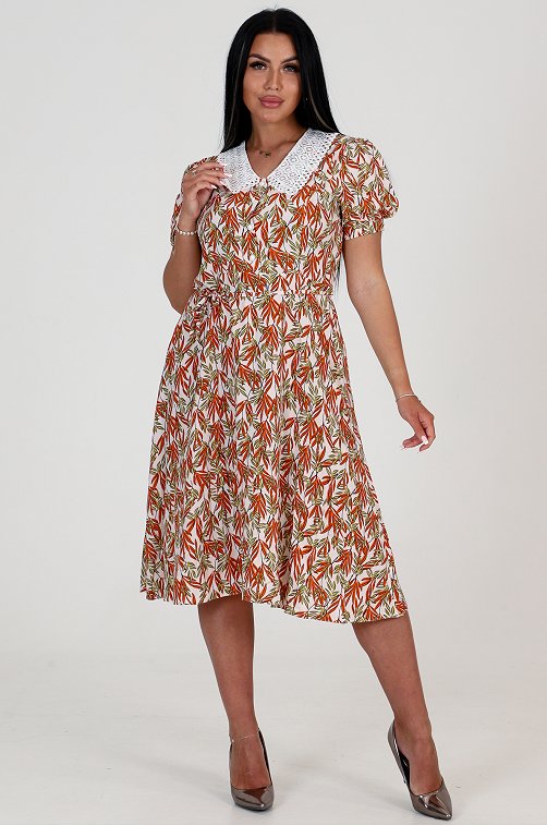 Женское летнее хлопковое платье из штапеля А-Дина Текс