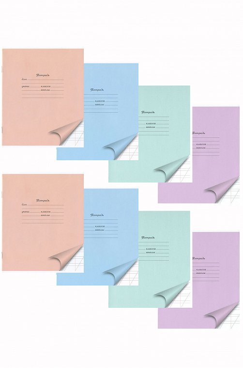 Набор тетрадей в косую линию 12 л. 8 шт. ACTION!