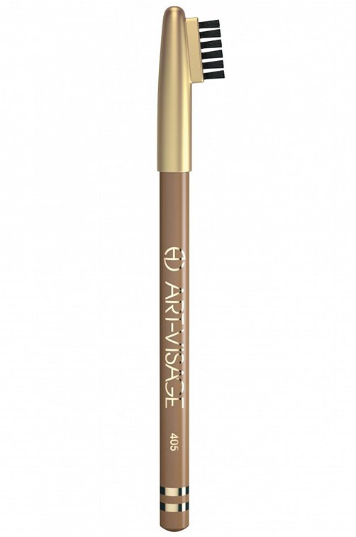 Карандаш для бровей Eyebrow pencil с щеточкой т.405 св.коричневый 0,78 г Art-Visage