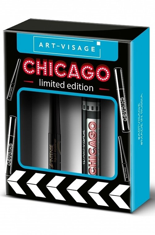 Набор подарочный Chicago тушь для ресниц и подводка для глаз Art-Visage