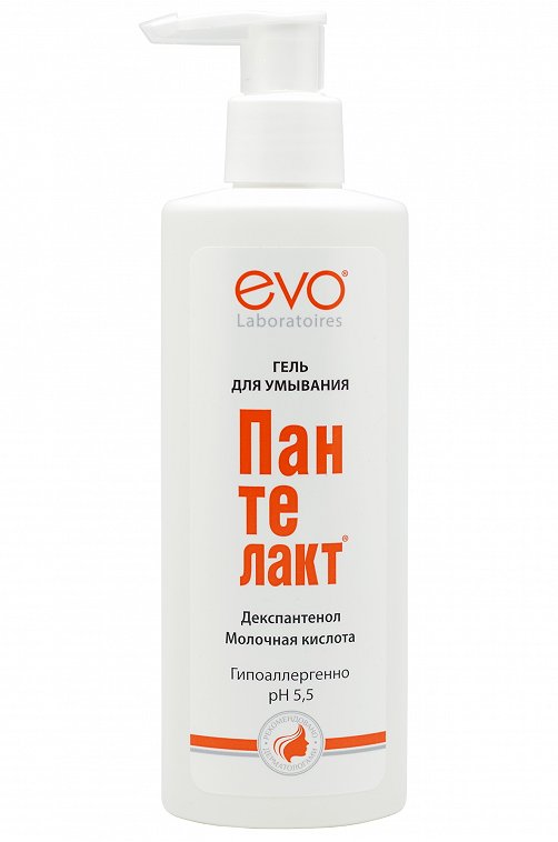 Гель для умывания с молочной кислотой и декспантенолом 200 мл EVO