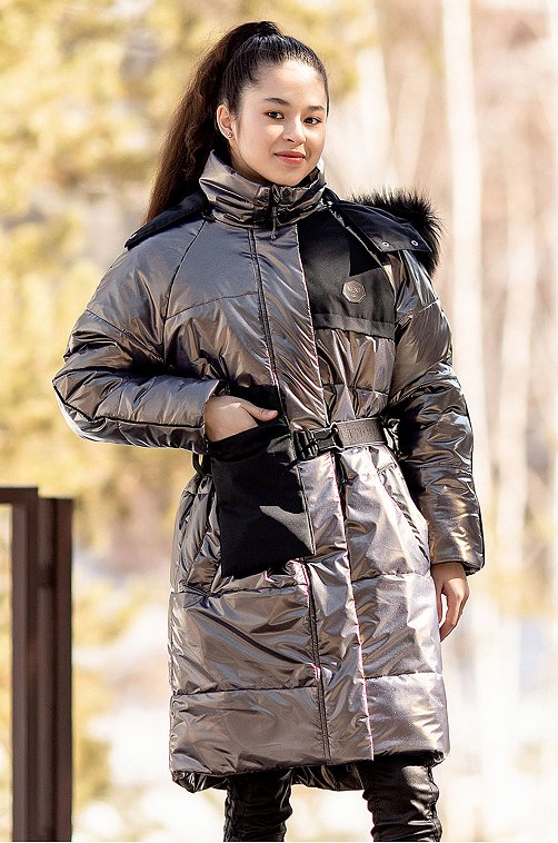 Зимнее стеганное пальто для девочки Batik