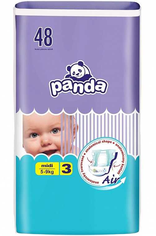 Подгузники детские Panda Midi 5-9 кг  48 шт Panda