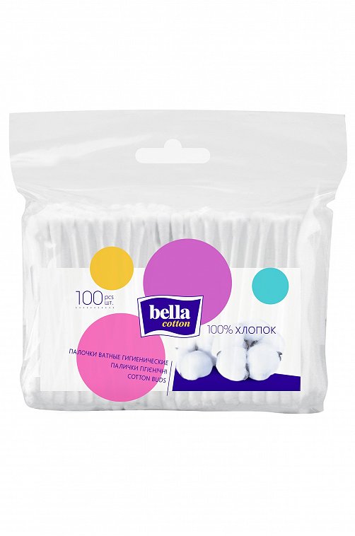 Ватные палочки bella cotton, 100 шт Bella