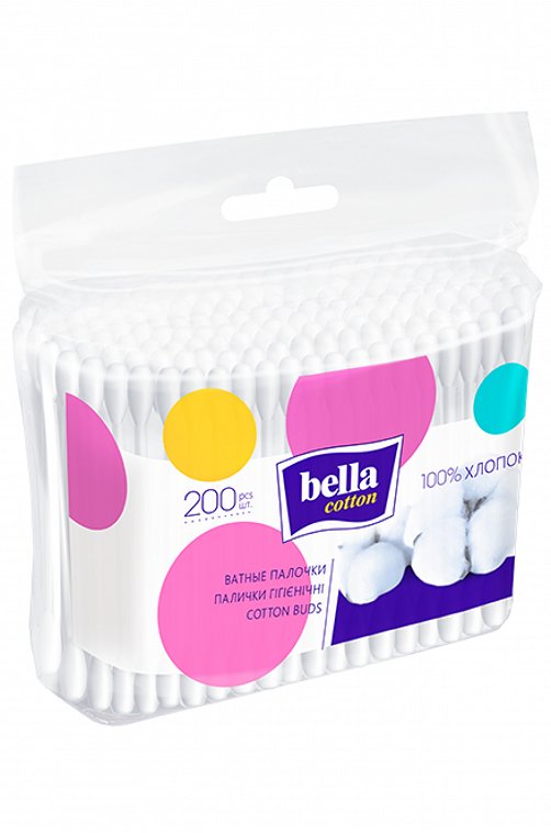 Ватные палочки Bella cotton, 200 шт Bella