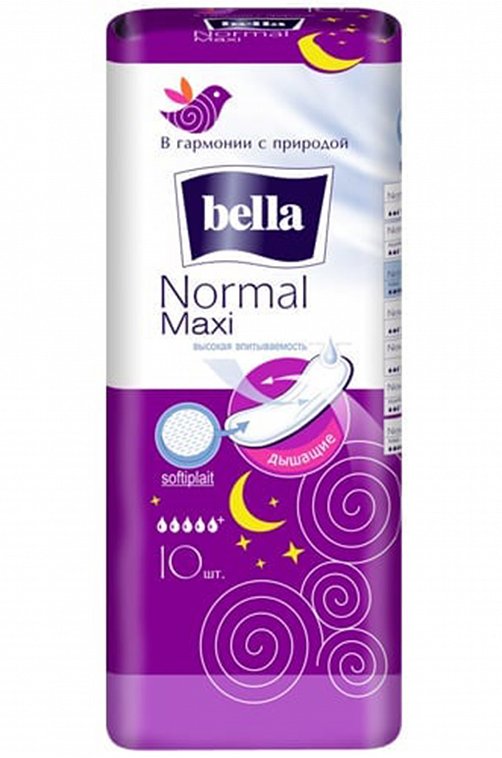 Прокладки женские Normal maxi 10 шт Bella