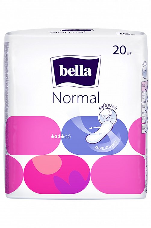 Женские гигиенические прокладки без крылышек bella Normal 20 шт. Bella