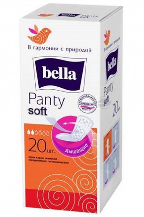 Ежедневные прокладки Panty Soft 20 шт Bella