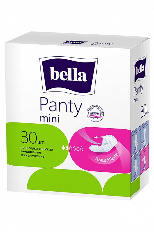 Женские ежедневные прокладки bella panty mini 30 шт. Bella