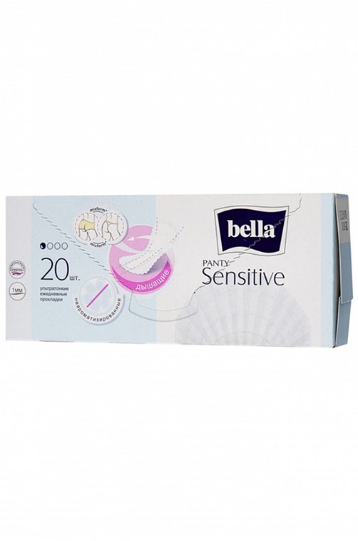Женские ультратонкие ежедневные прокладки bella panty Sensitive 20 шт. Bella