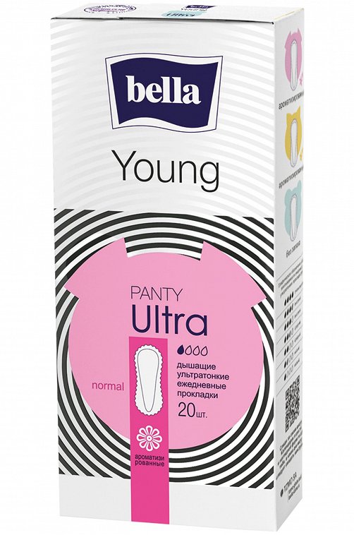 Женские ультратонкие ежедневные прокладки bella Panty Ultra Young relax 20 шт. Bella