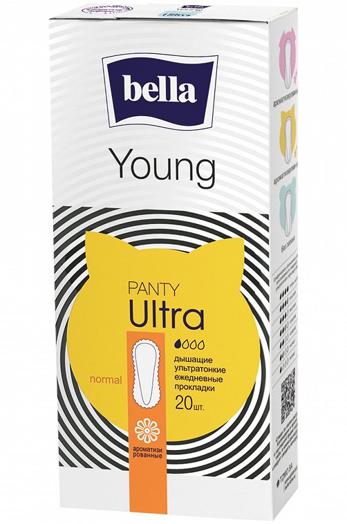 Женские ежедневные прокладки bella Panty Ultra Young energy 20 шт. Bella