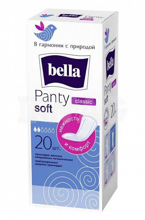 Женские ежедневные прокладки bella panty soft Classic 20 шт. Bella