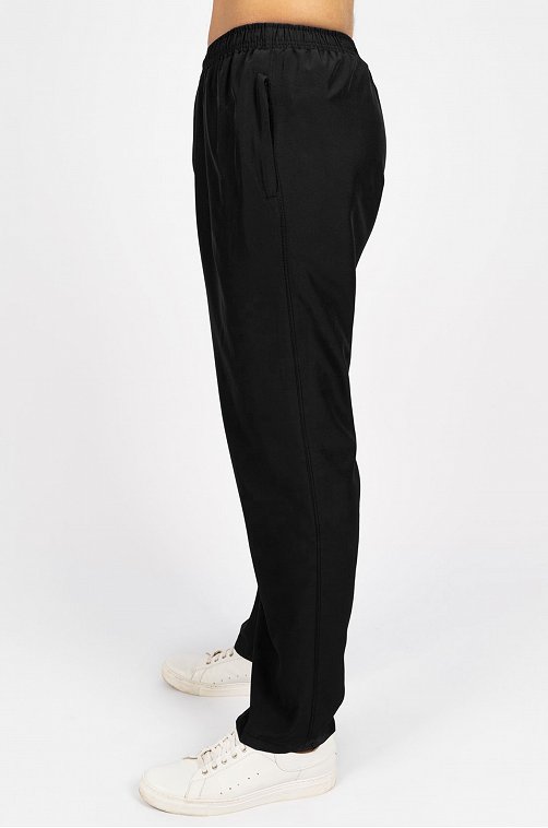 Мужские брюки с добавлением вискозы Be Friends 6689274 черный купить оптомв HappyWear.ru