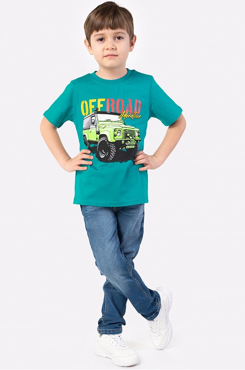 Хлопковая футболка для мальчика Bonito