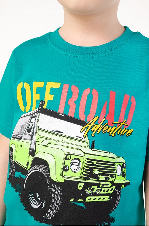 Хлопковая футболка для мальчика Bonito