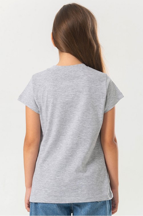 Хлопковая футболка для девочки Bonito