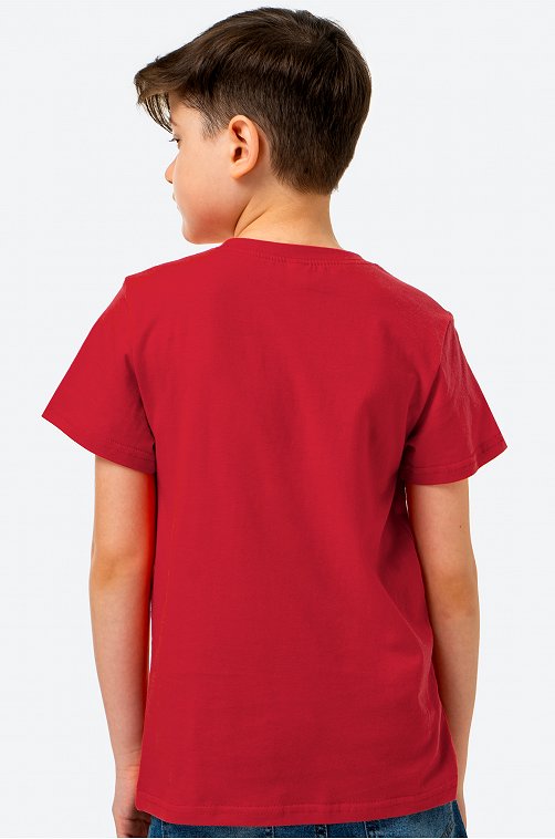 Мальчик Boys Boy Футболка для мальчика Bonito 6693576 красный купить оптом в HappyWear.ru