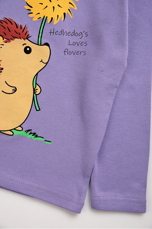 Лонгслив для девочки из интерлока Bonito