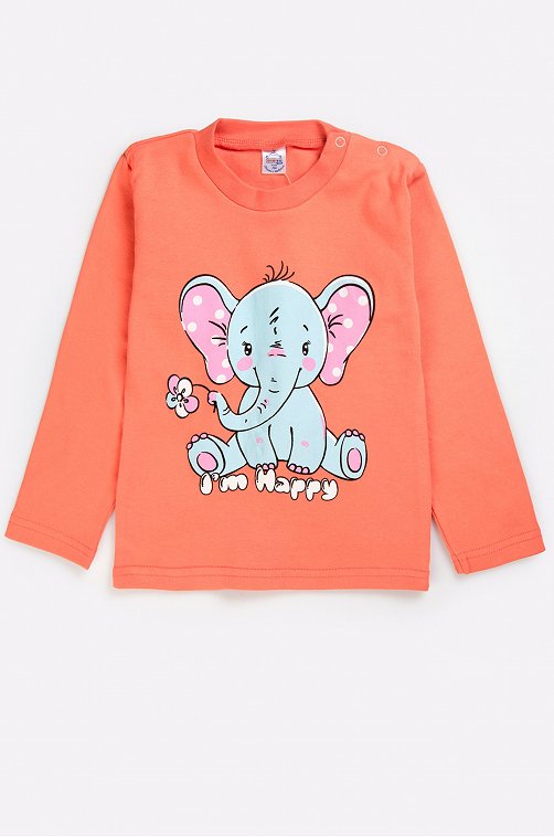 Джемпер для девочки Bonito 6631258 красный купить оптом в HappyWear.ru