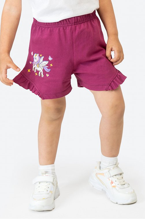 Хлопковые шорты для девочки Bonito