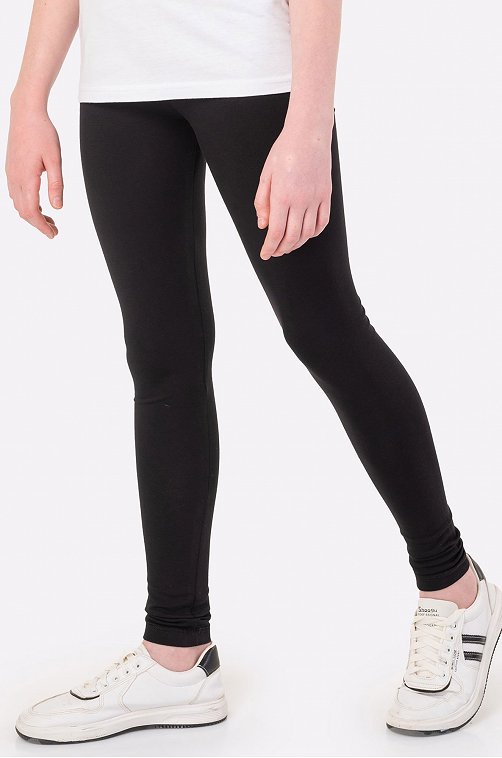 девочки в леггинсах Лосины для девочки Bonito 6635380 черный купить оптом в HappyWear.ru