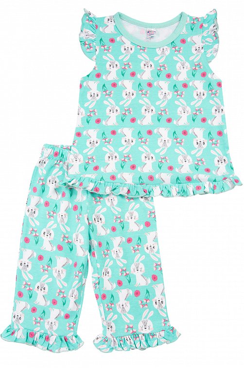 Пижама для девочки Bonito 6612786 голубой купить оптом в HappyWear.ru
