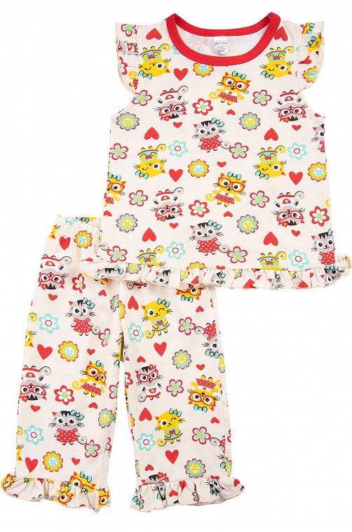 Пижама для девочки Bonito 6612784 мультиколор купить оптом в HappyWear.ru