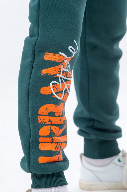 Теплые брюки из футера с начесом для мальчика Bonito