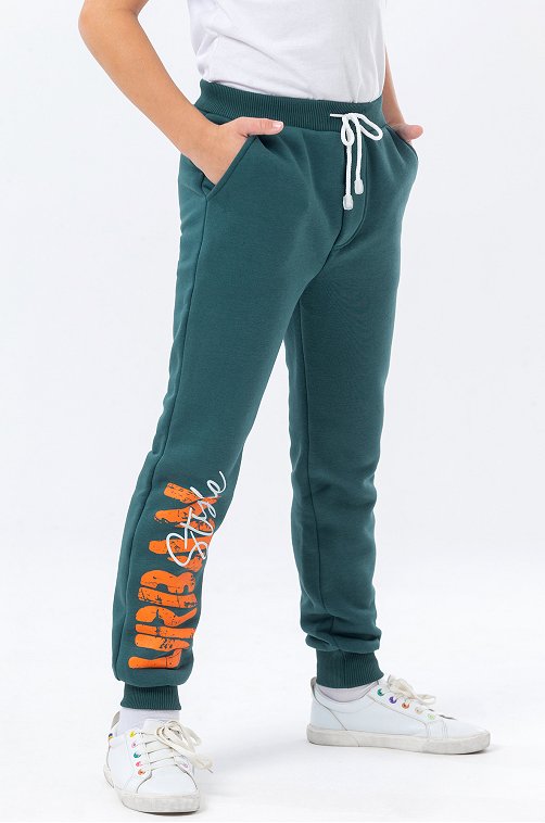 Теплые брюки из футера с начесом для мальчика Bonito