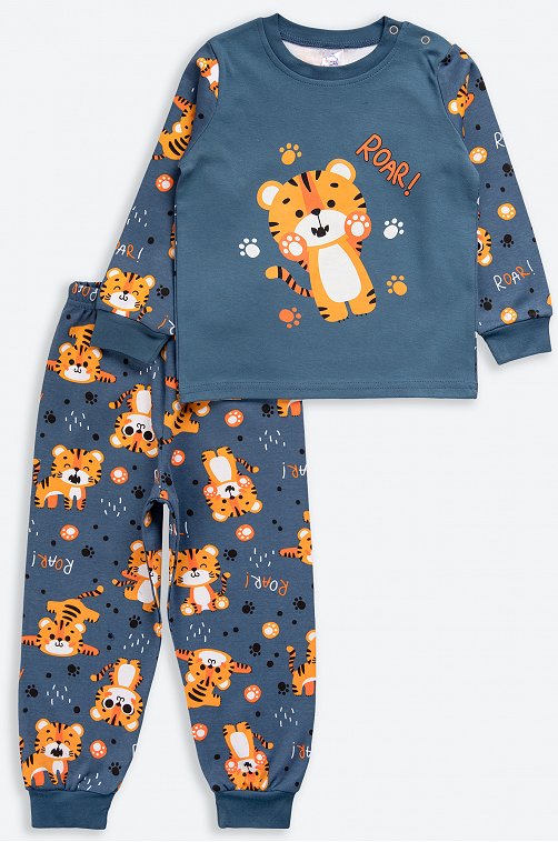 Хлопковая пижама из интерлока для мальчика Bonito