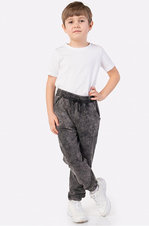 Брюки для мальчика из футера двухнитки Bonito