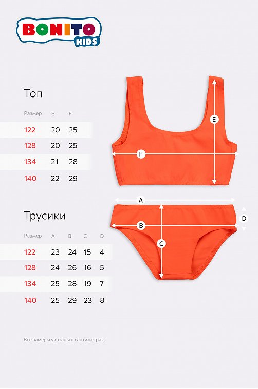 Купальник для девочки Bonito