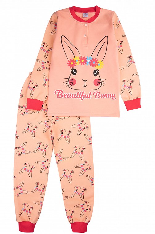 Пижама для девочки Bonito 6613312 розовый купить оптом в HappyWear.ru