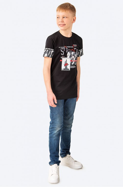 Хлопковая футболка для мальчика Blueland