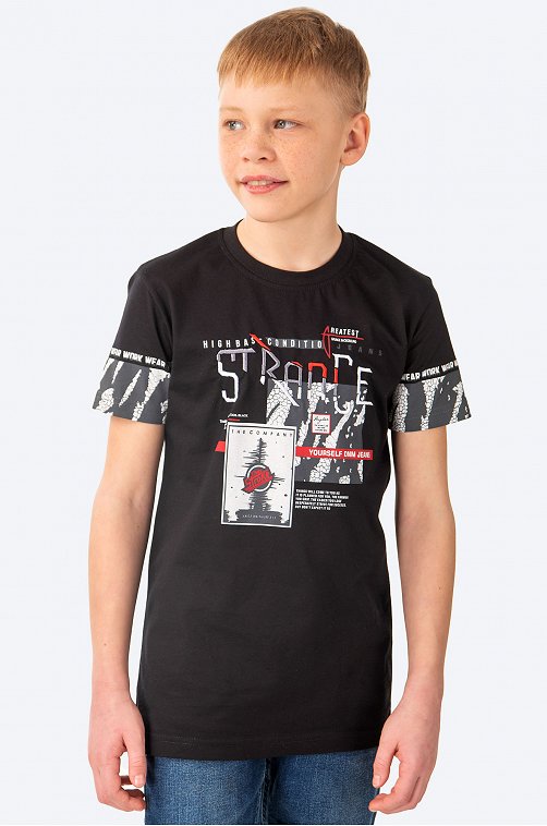 Хлопковая футболка для мальчика Blueland