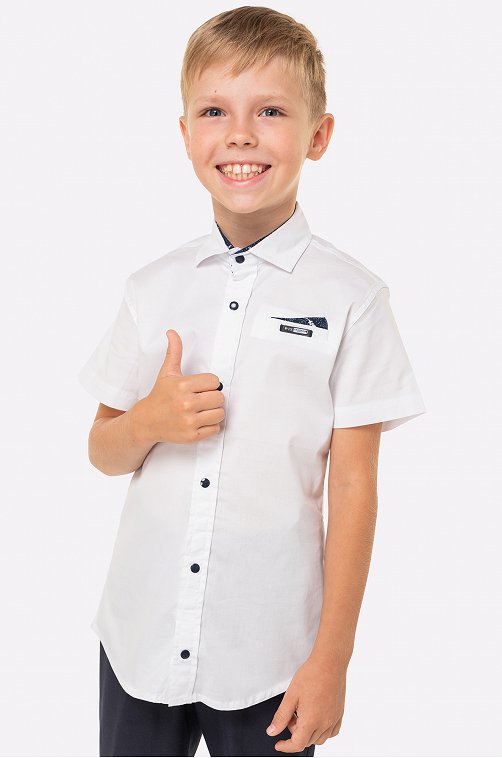 Рубашка для мальчика на кнопках Blueland