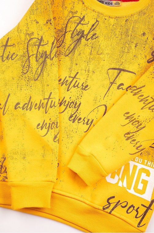 Утепленный джемпер для мальчика First Kids