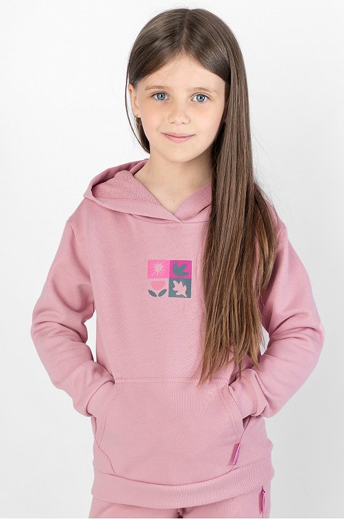 Толстовка для девочки из футера Bossa Nova
