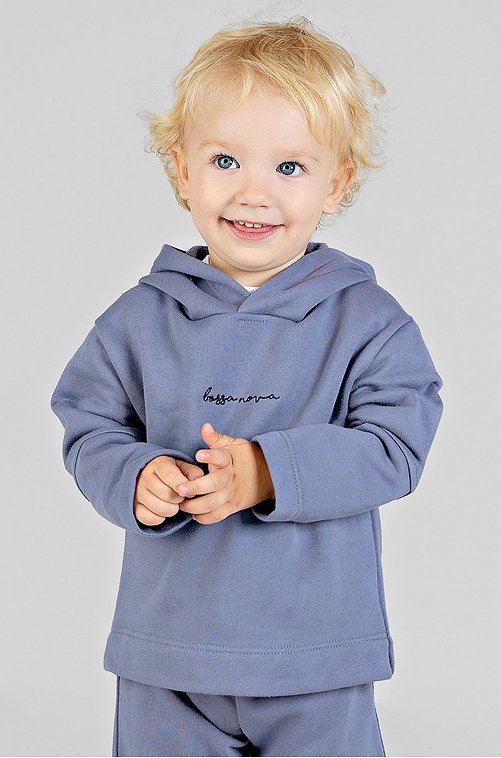 Теплое худи для мальчика Bossa Nova