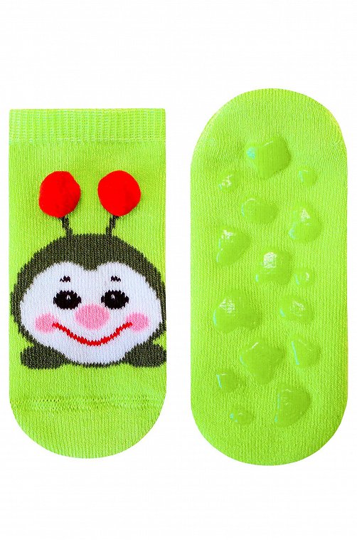 Махровые носки с силиконом на стопе для девочки Брестские