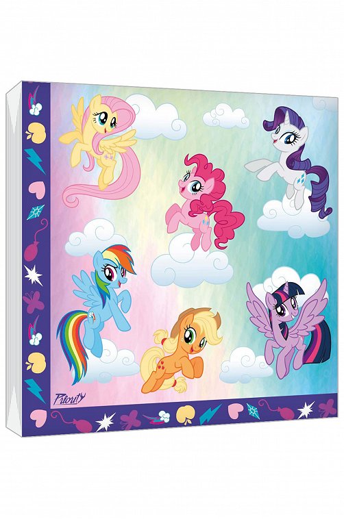 Салфетка бумажная трехслойная My Little Pony 12 шт. Priority